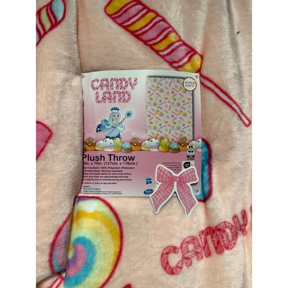 Candyland Plush Throw Blanket - Picture 2 of 4